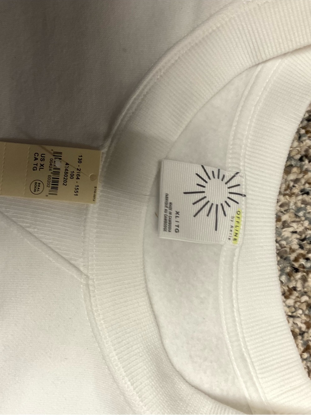 American Eagle Outfitters White Crewneck Sweatshirt - Picture 2 of 5